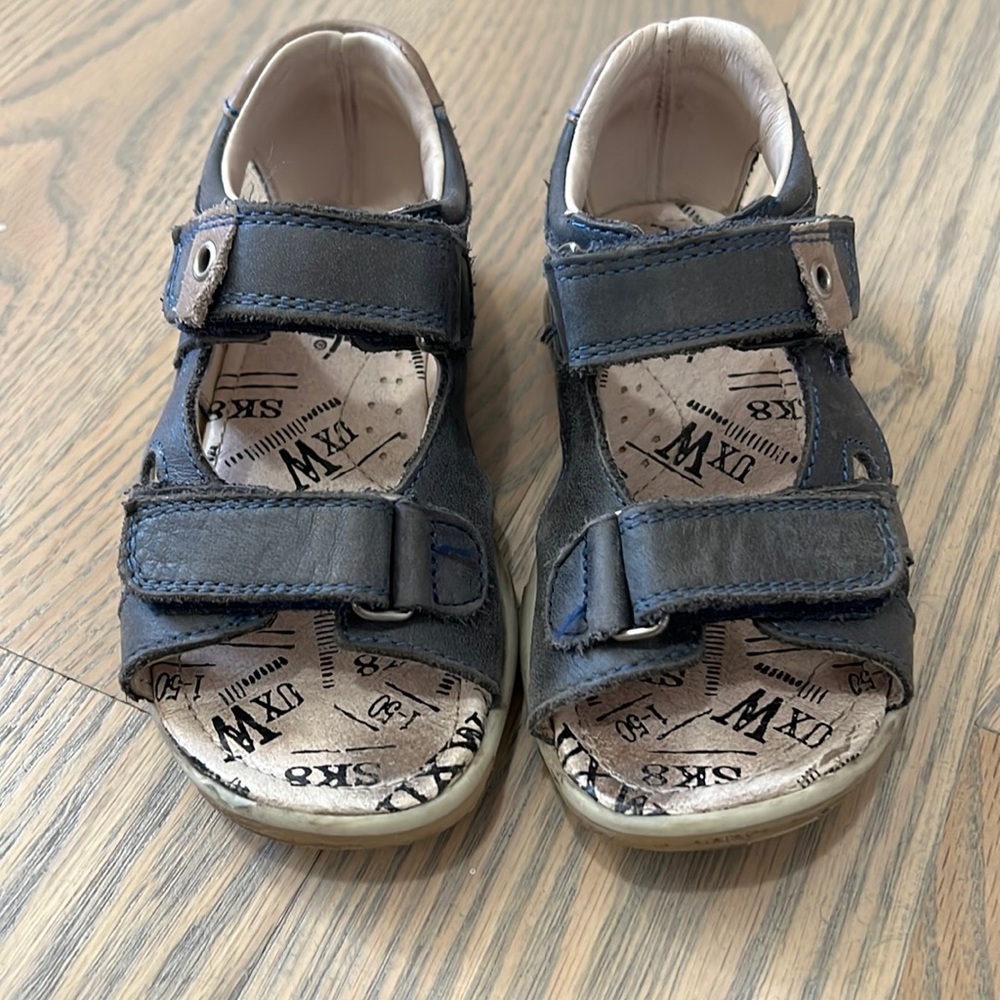 Toddler boy leather sandals